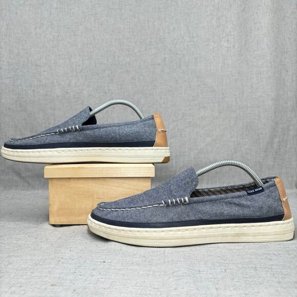 Cole Haan Other - Cole Haan Cloudfeel Weekender Loafer Blue Chambray Boat Shoe Slip On Men's 9